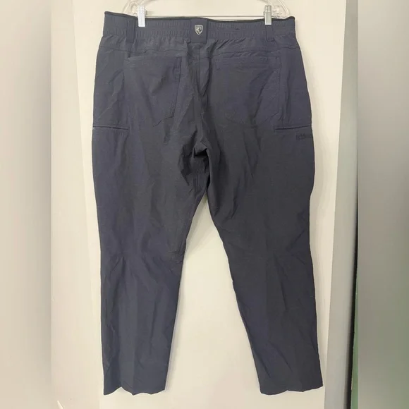 Kuhl Mens 42x32 Navy Deceptr Tuff Lite Rugged Workwear Flat Front Outdoor Pants - Picture 4 of 7